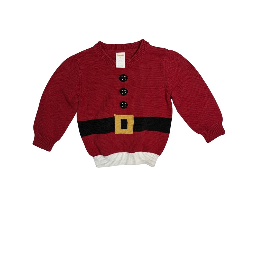 Gymboree Santa Claus Christmas Sweater Toddler Size 2T